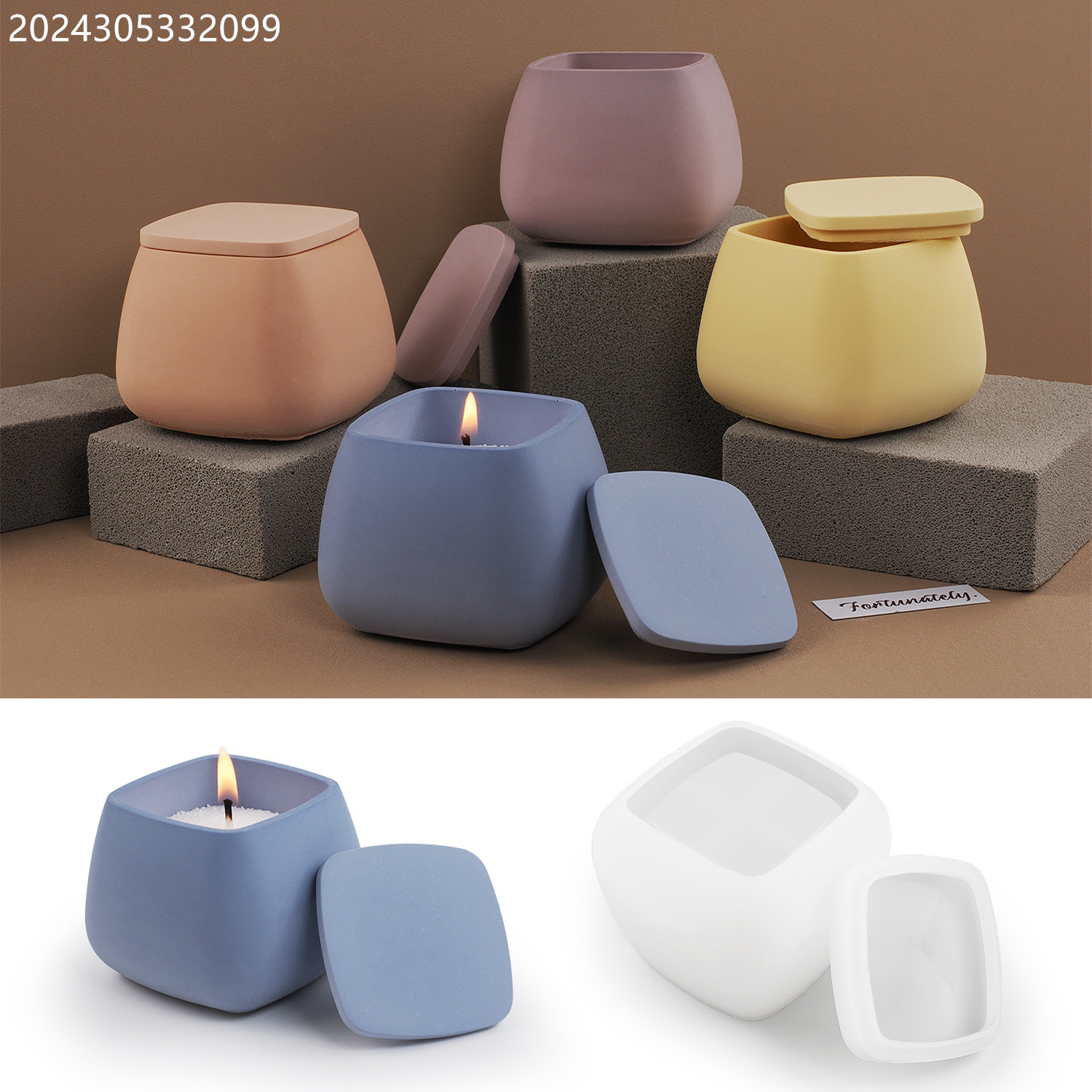 Candle Supplies Jars - DIY Epoxy Cement Plaster Silicone Mold