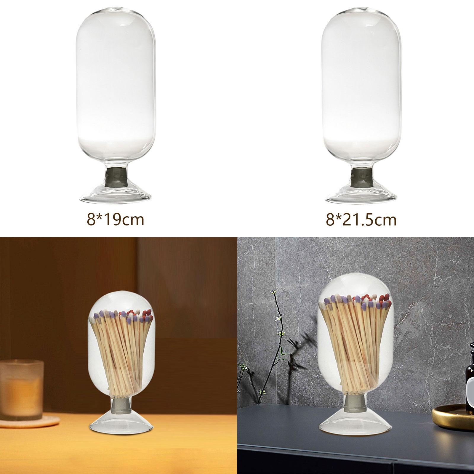 Candle Supplies Glass Jars - 1Pc Storage Jar Matches Storage Bottle