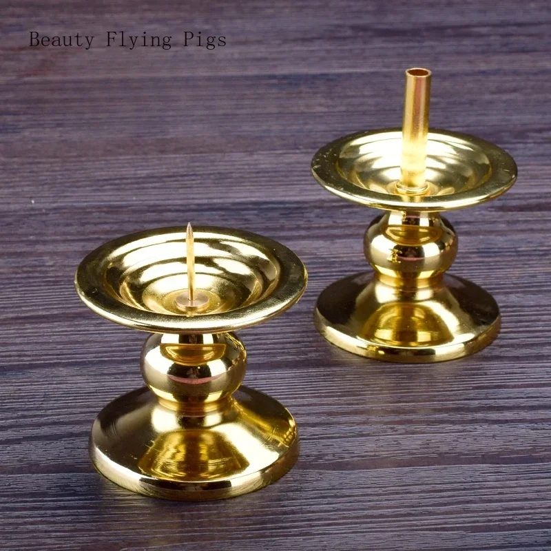 Candle Supplies Europe - Metal Candlestick Butter Candle Holders Base