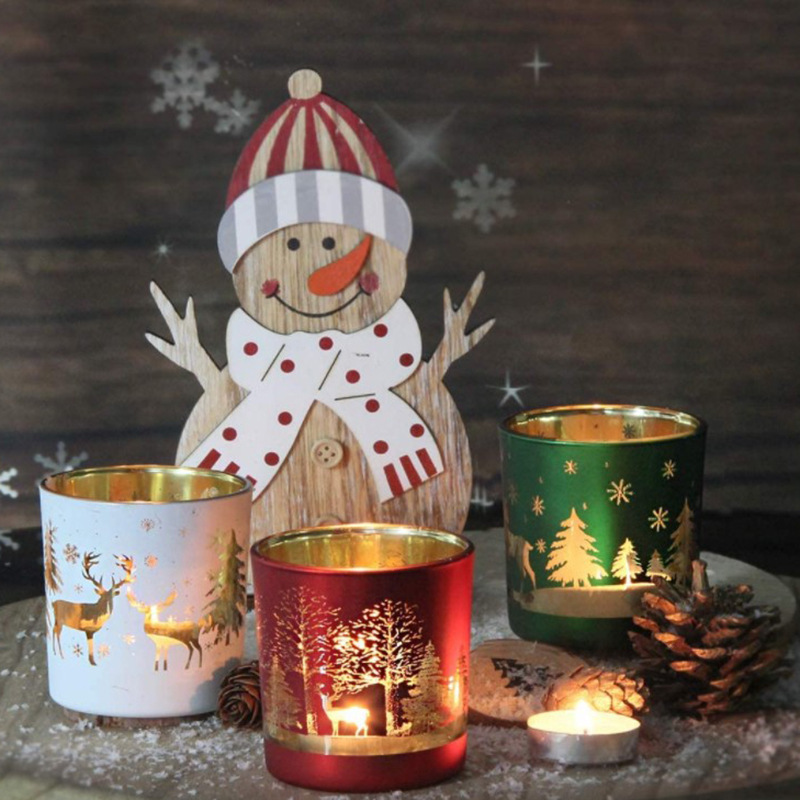 Candle Supplies Glass Jars - Christmas Glass Vessels for Scented Candle