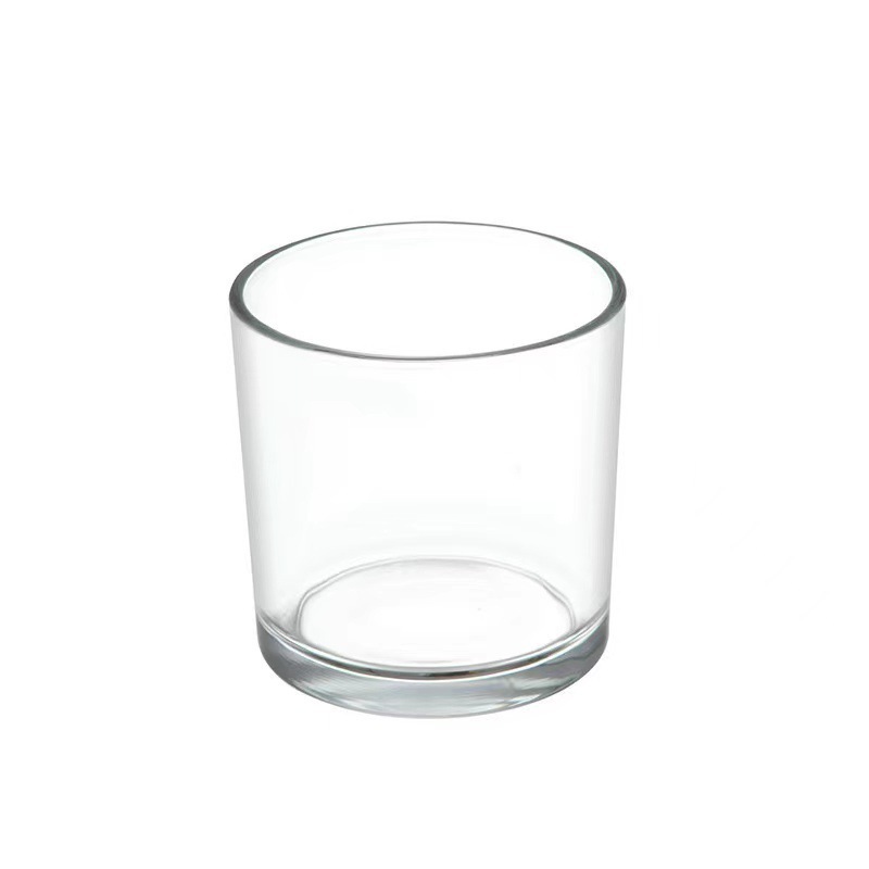 Candle Supplies Glass Jars - Premium Transparent Glass Cup Candle Holder