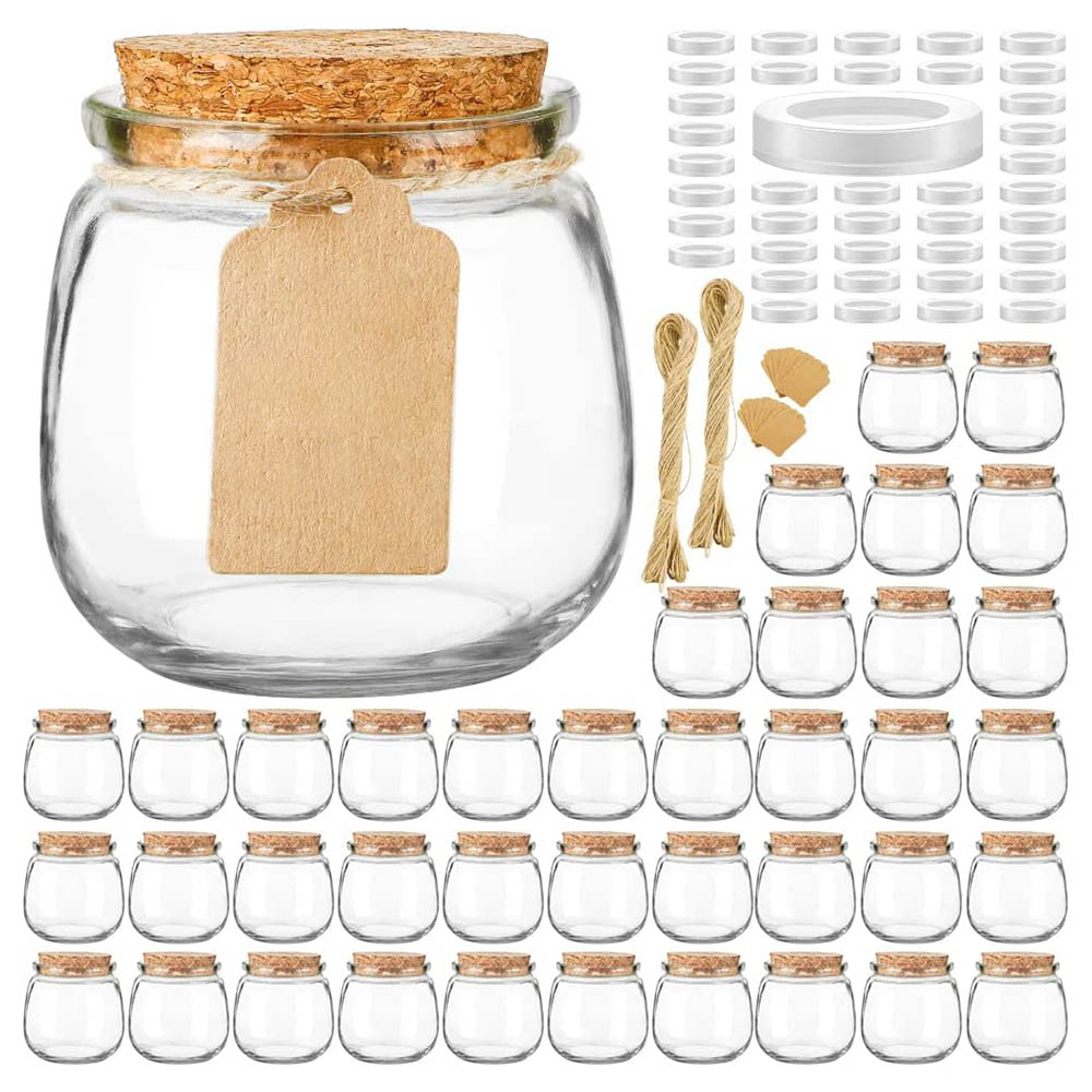 Candle Supplies Glass Jars - 200ml Empty Candle Jars for Making,