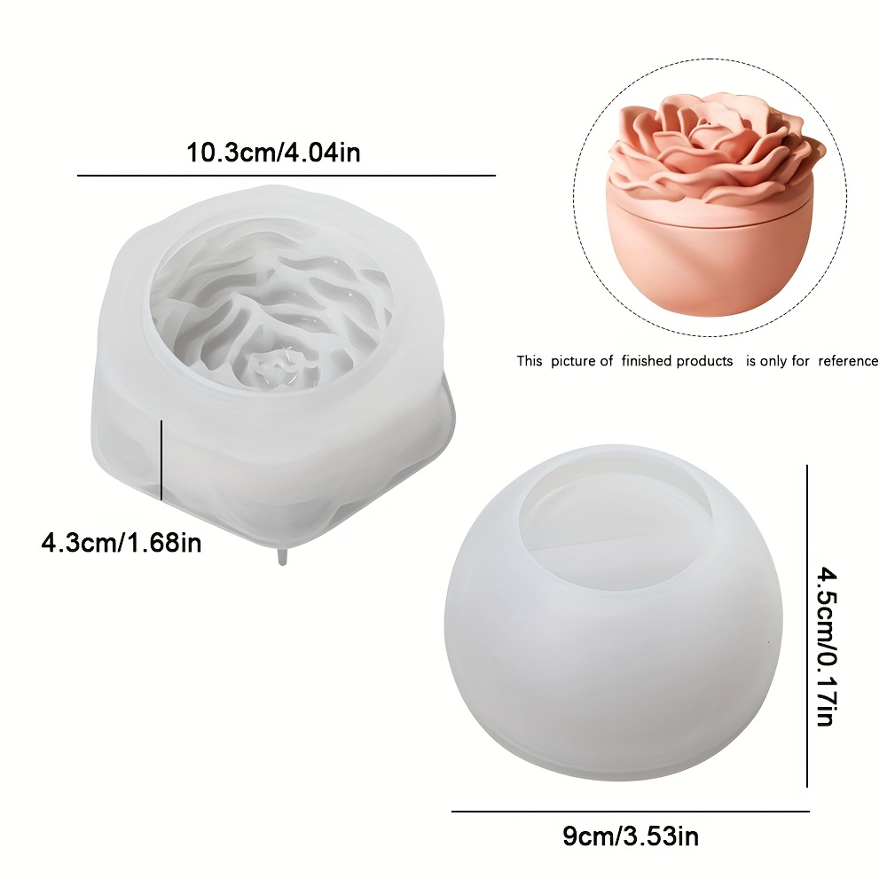 Silicone molds for floral resi - огляд і ціна Candle Supplies Jars