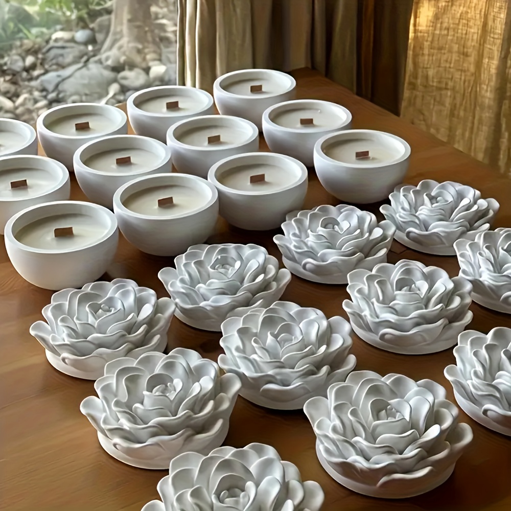 Silicone molds for floral resi - огляд і ціна Candle Supplies Jars
