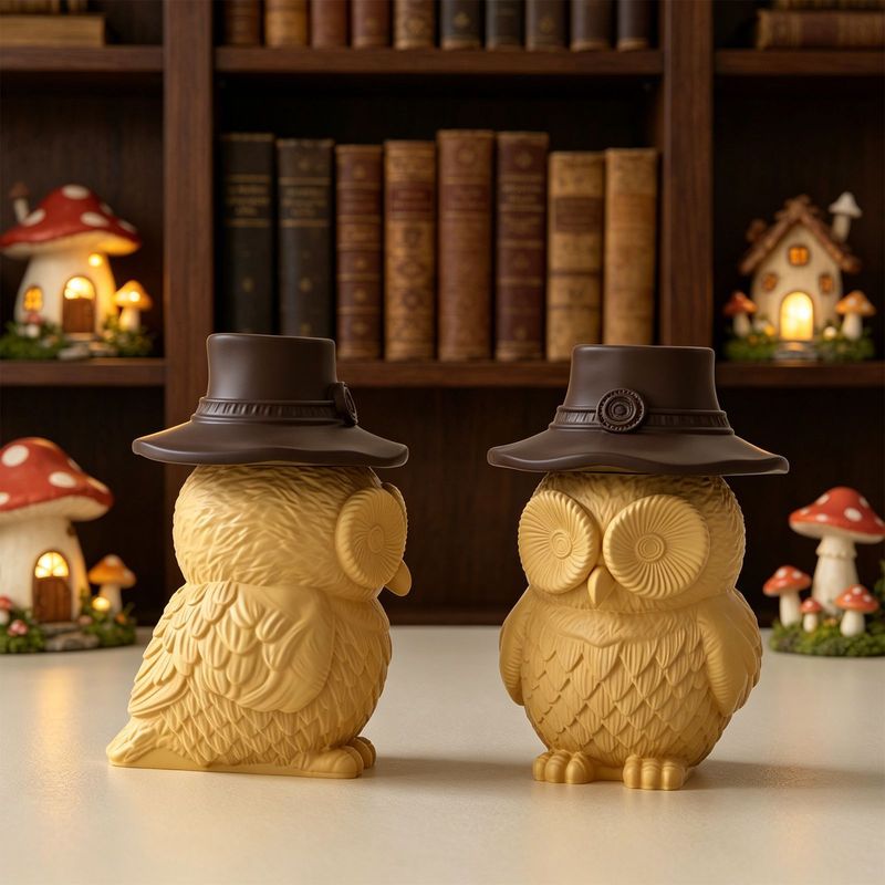 2Set of silicone molds for owl - огляд і ціна Candle Supplies Jars