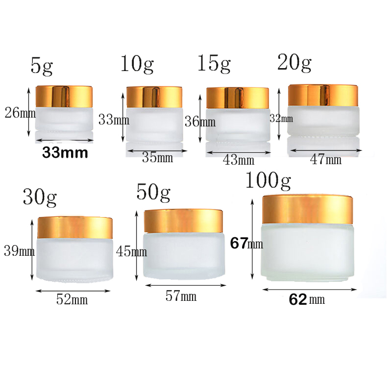 5Pcs 5g-100g Mini Amber Round  - огляд і ціна Candle Supplies Glass Jars