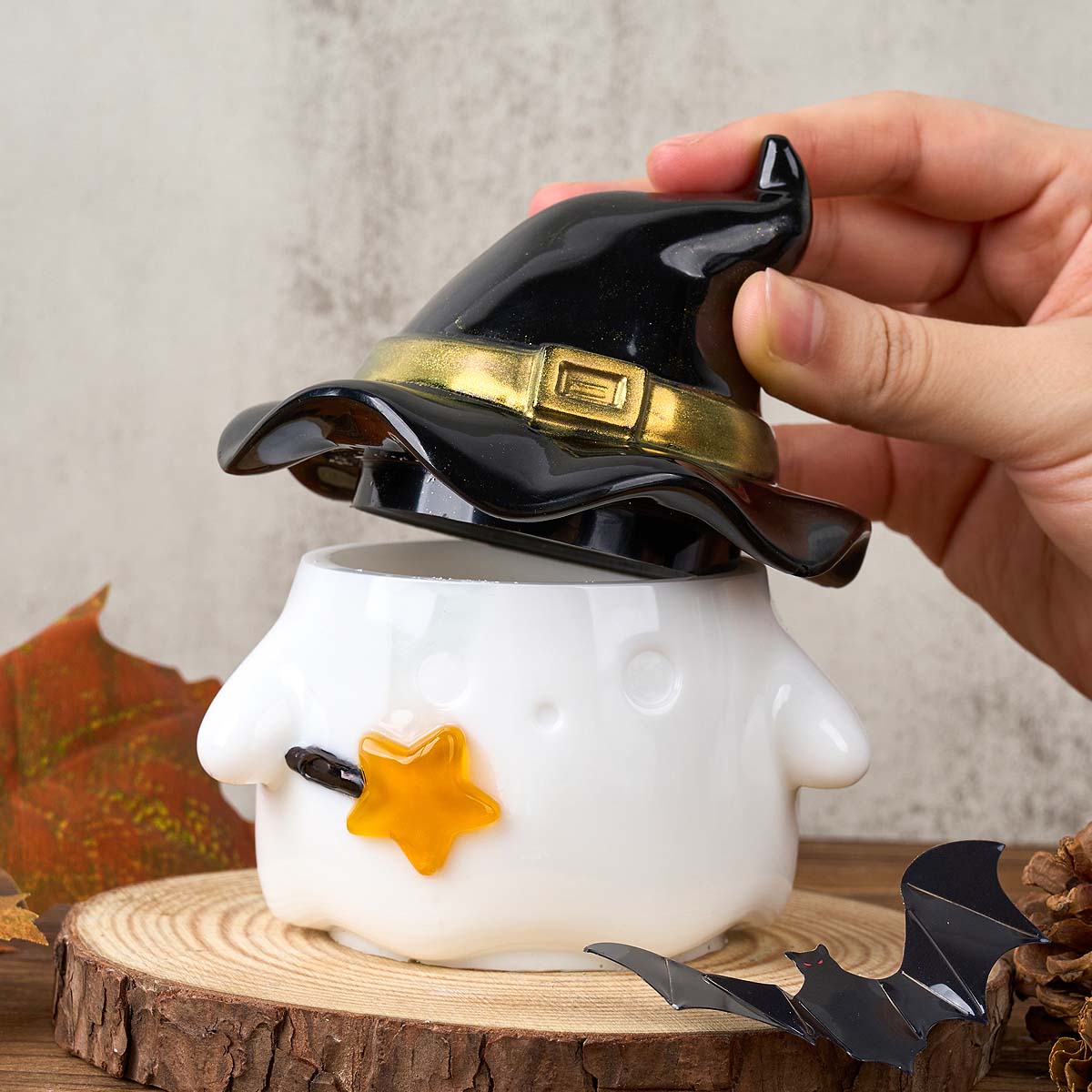 Hat Ghost Candle Jar Silicone  - огляд і ціна Candle Supplies Jars