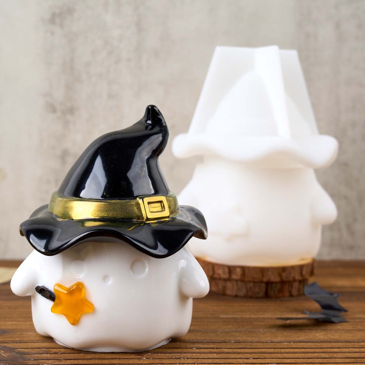 Hat Ghost Candle Jar Silicone  - огляд і ціна Candle Supplies Jars
