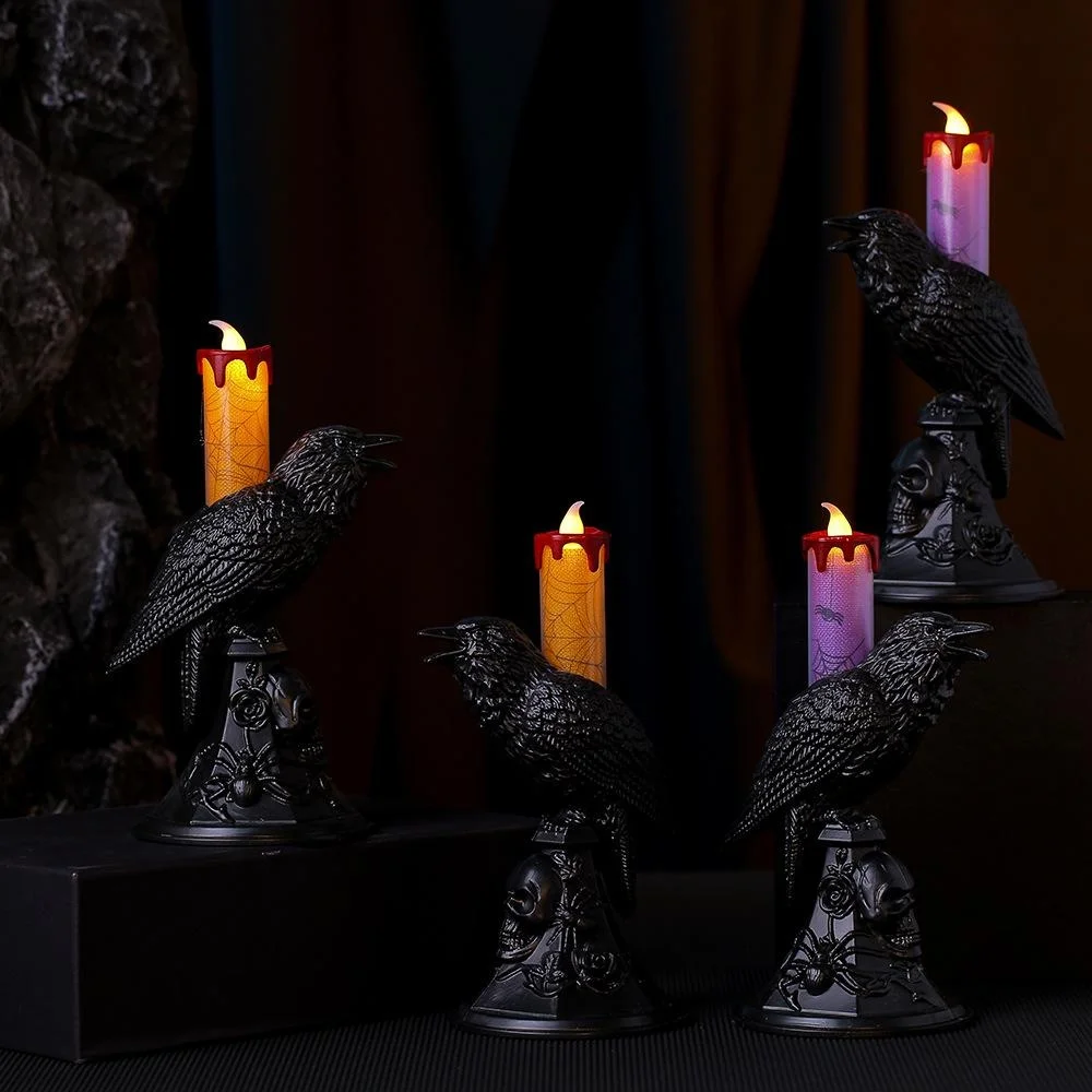 New Black Crow Statue Glowing  - огляд і ціна Candle Supplies Europe