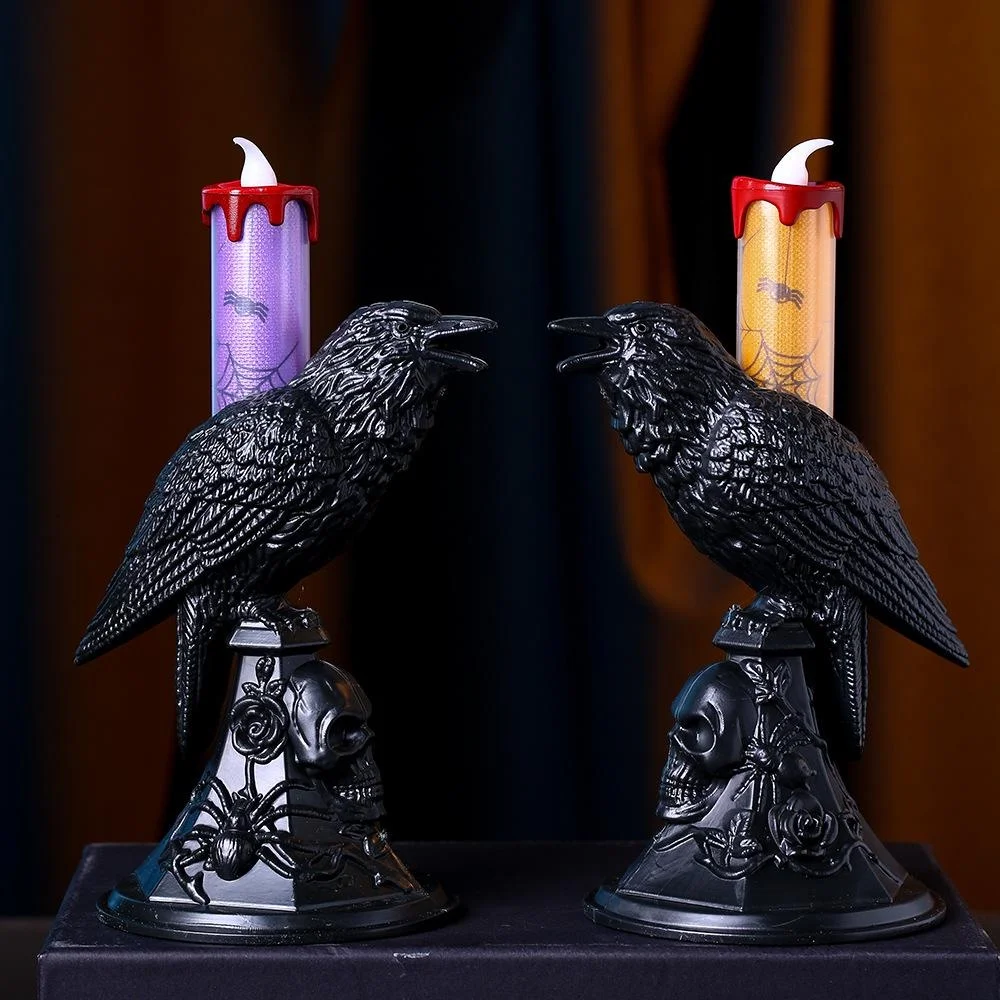 New Black Crow Statue Glowing  - огляд і ціна Candle Supplies Europe