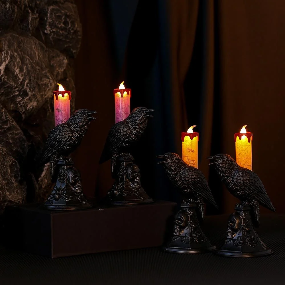 New Black Crow Statue Glowing  - огляд і ціна Candle Supplies Europe