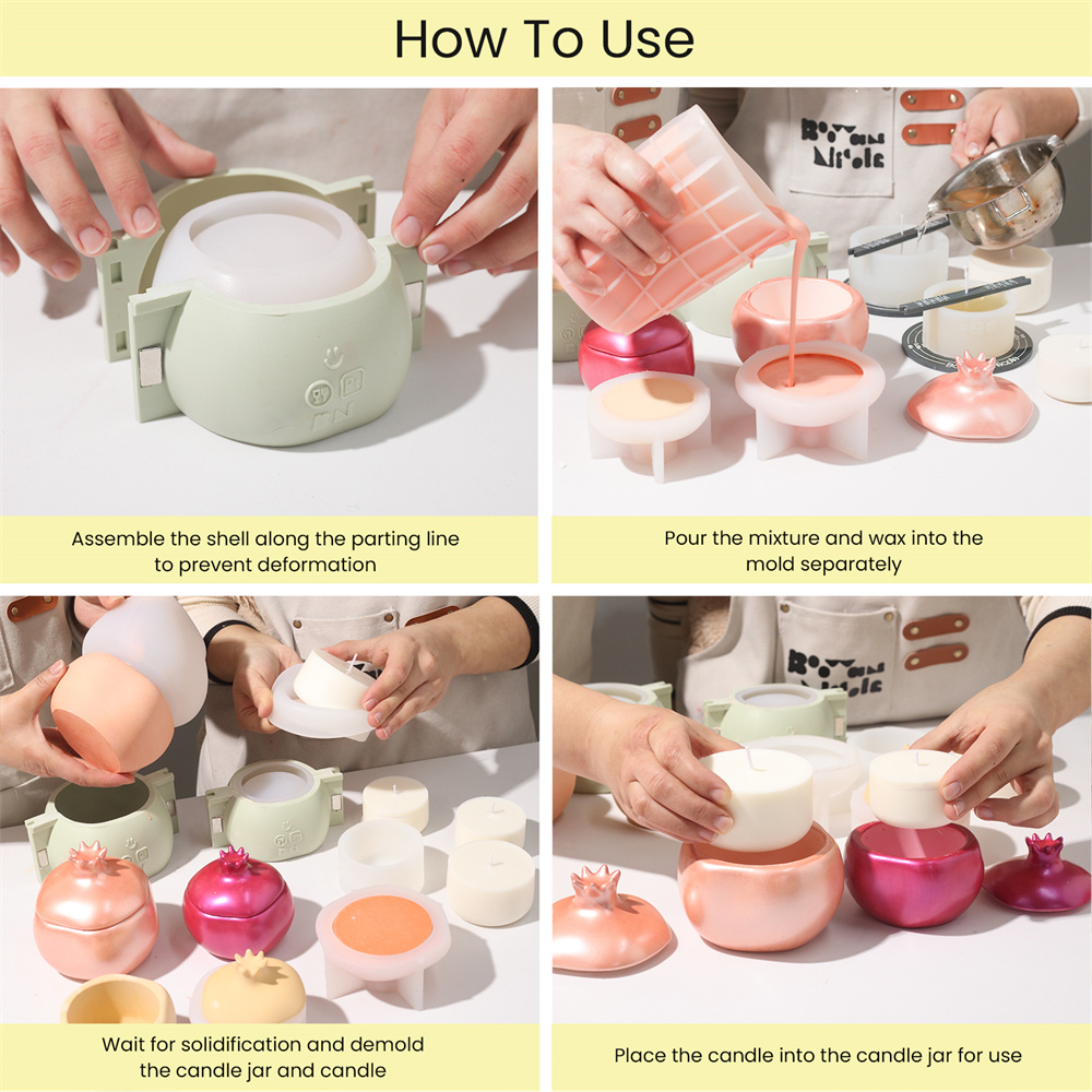 Nicole Pomegranate Concrete Ca - огляд і ціна Candle Supplies Jars