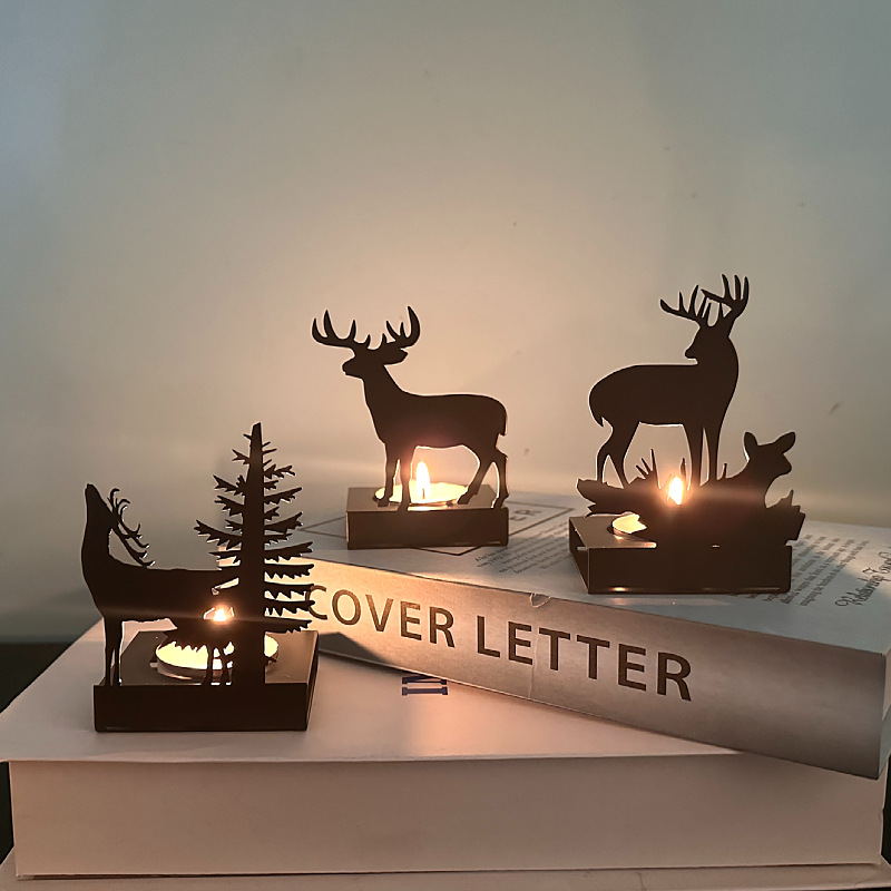 Metal Elk Candlestick Home Chr - огляд і ціна Candle Supplies Europe