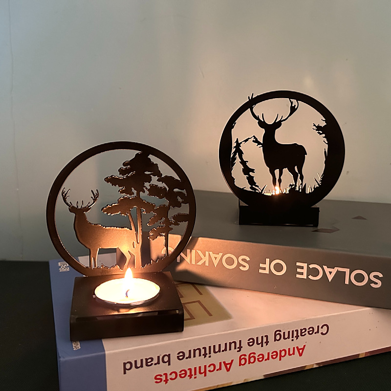 Metal Elk Candlestick Home Chr - огляд і ціна Candle Supplies Europe