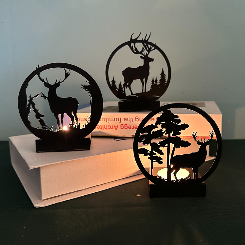 Metal Elk Candlestick Home Chr - огляд і ціна Candle Supplies Europe