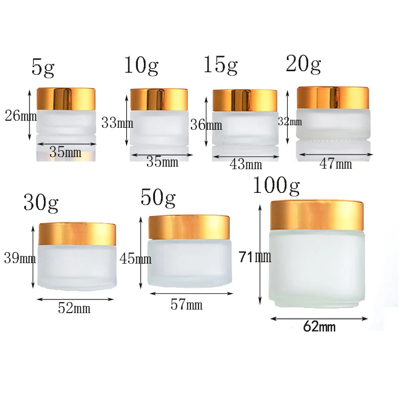 5Pcs 5g-100g Amber Empty Glass - огляд і ціна Candle Supplies Glass Jars