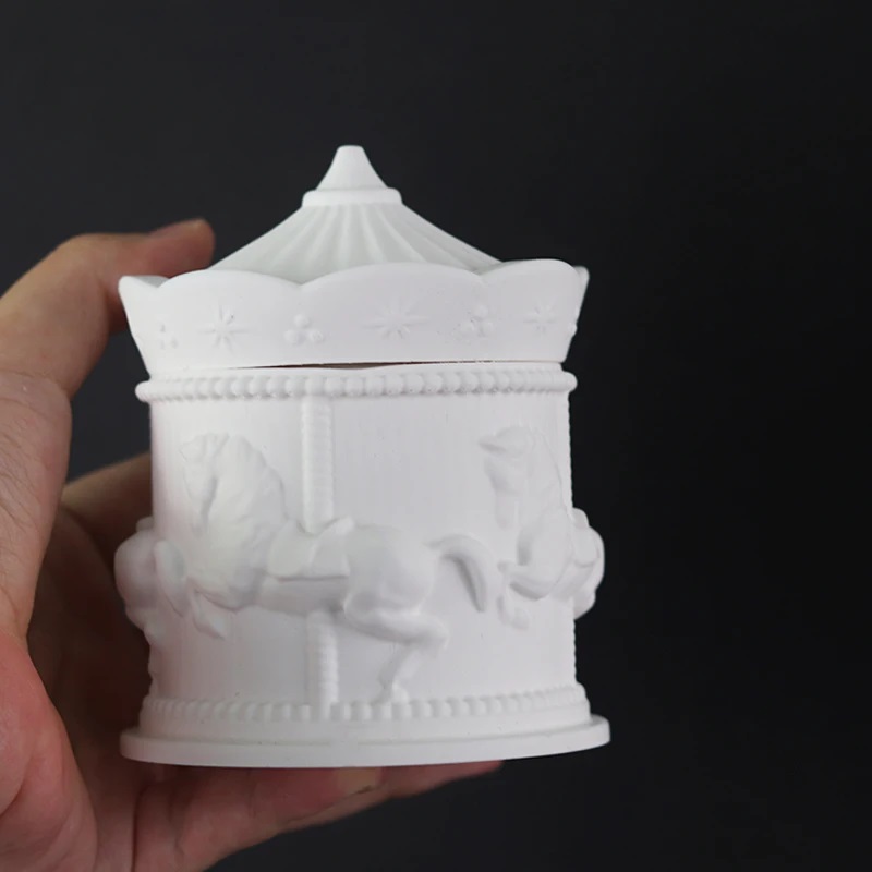 Funny Carousel Storage Box Sil - огляд і ціна Candle Supplies Jars