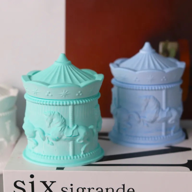 Funny Carousel Storage Box Sil - огляд і ціна Candle Supplies Jars