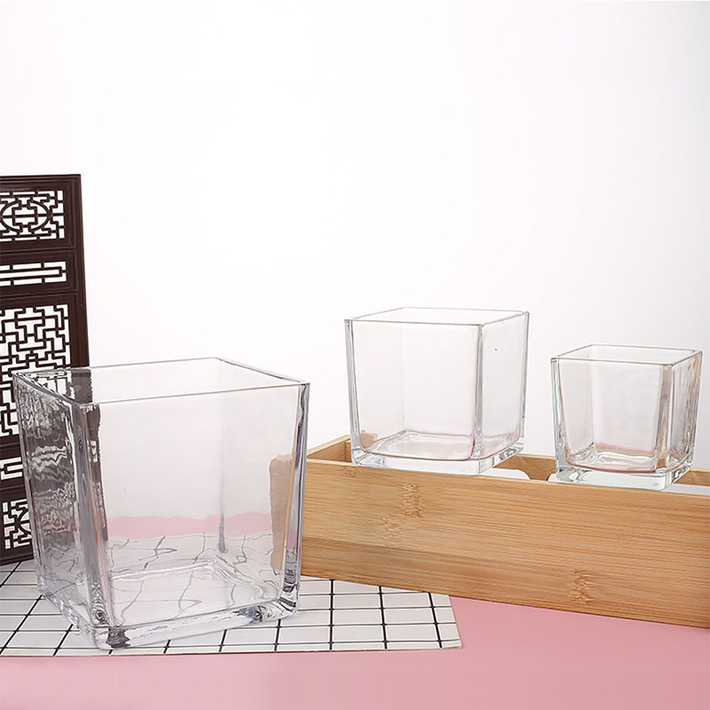 Geometry Square Candlestick In - огляд і ціна Candle Supplies Glass Jars